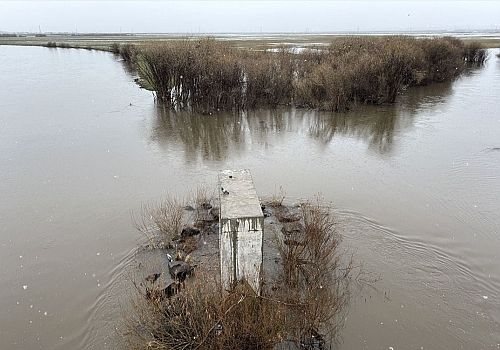 Ardahan'da Bahar Taşkını: Kura Nehri'nin Debisi Yükseldi