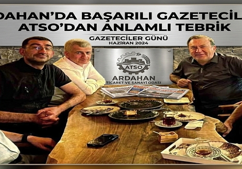 Ardahan’da başarılı gazetecilere ATSO’dan anlamlı tebrik