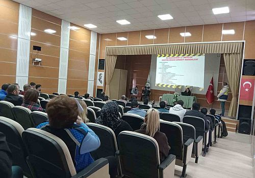 Ardahan da Belediye personeline iş sağlığı ve güvenliği eğitimi verildi