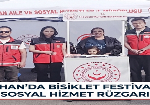 Ardahan’da Bisiklet Festivali’nde Sosyal Hizmet Rüzgarı