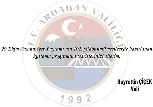 Ardahan’da Cumhuriyet’in 102. Yılı Coşkusu