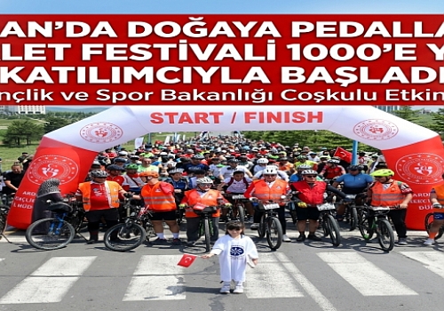 Ardahan'da Doğaya Pedalladılar: Bisiklet Festivali 1000'e Yakın Katılımcıyla Başladı