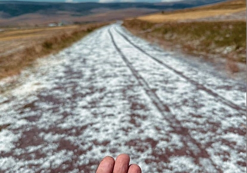 Ardahan'da dolu ve sağanak etkili oldu
