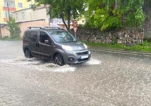 Ardahan'da etkili olan sağanak ve dolu yaşamı olumsuz etkiledi.