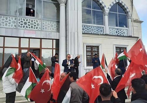 Ardahan’da Gazze İçin Protesto: Uluslararası Hukuk Çiğnendi