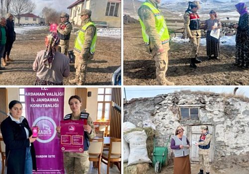 Ardahan’da Kadına Yönelik Şiddetle Mücadelede Kapı Kapı Bilgilendirme