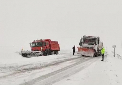Ardahan'da kar yağışı hayatı durma noktasına getirdi
