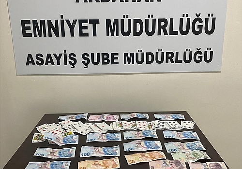 Ardahan'da Kovid-19 tedbirlerine uymayan ve kumar oynayan 9 kişiye para cezası kesildi