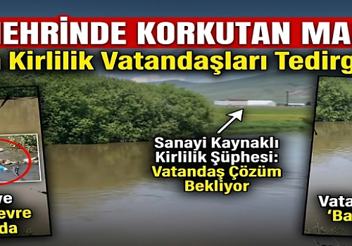 Ardahan da Kura Nehrinde Korkutan Manzara: Yoğun Kirlilik Vatandaşları Tedirgin Etti