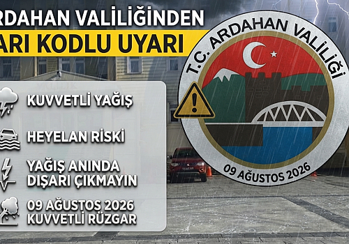Ardahan'da Kuvvetli Yağış Uyarısı: Dikkat ve Tedbir Çağrısı