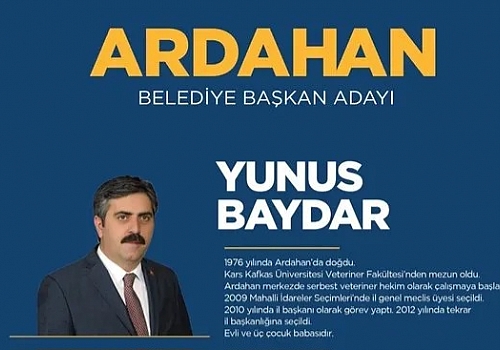 Ardahan da MHP aday adaylarından Yunus Baydar’a destek açıklaması 