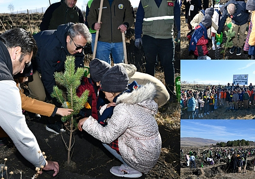 Ardahan’da Öğrenciler Geleceğe Nefes Oldu Vali Çiçek,Milli Ağaçlandırma Günü’nde fidanları toprakla buluşturdu