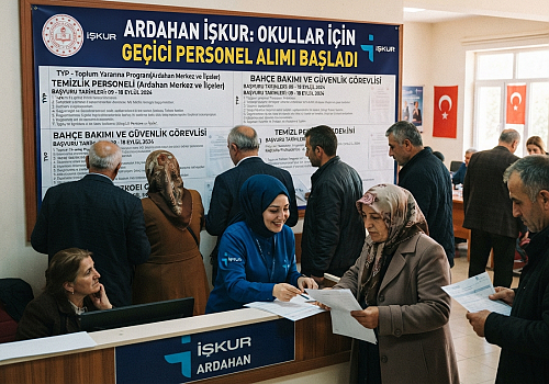 Ardahan'da Okullar İçin Geçici Personel Alımı Başladı