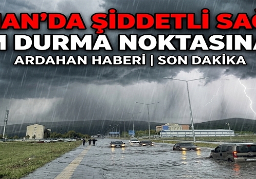 Ardahan'da şiddetli sağanak: ulaşım durma noktasına geldi
