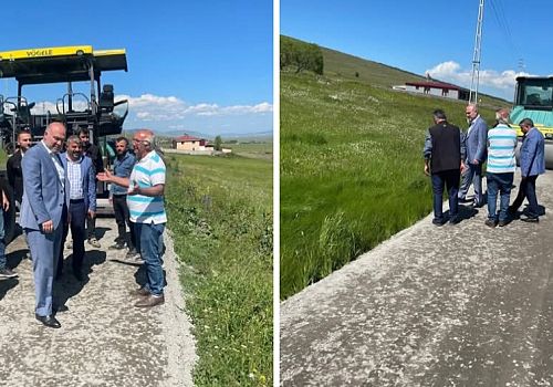 Ardahan da Sıkıştırılmış Beton (SSB) yol yapım çalışmalarına başlandı.