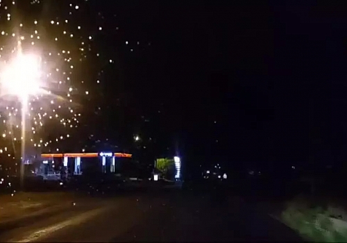 Ardahan'da şimşekler geceyi aydınlattı