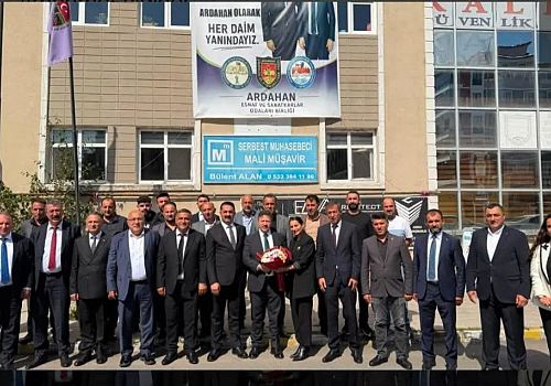 Ardahan'da TESK Seçim Yarışı: Mehmet Yiğiner'den Destek Ziyareti