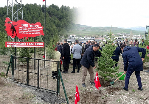 Ardahan’da Vefa Ormanı: Şehit ve Gazilerin İsimleri Fidanlarla Yaşayacak