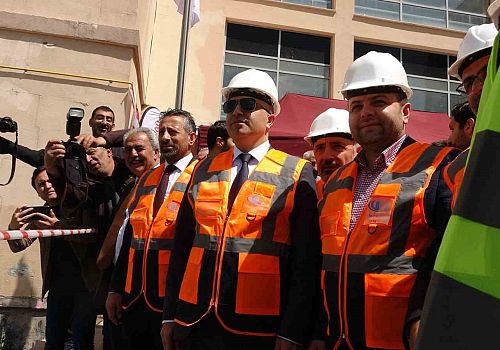 Ardahan devlet hastanesine ek hizmet binasının temeli düzenlenen törenle atıldı