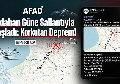 Ardahan Güne Sallantıyla Başladı: Posof'ta Korkutan Deprem!