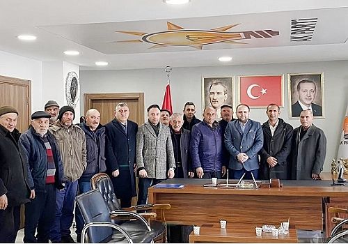 Ardahan Haberi: Ardahan da Köy Muhtarları Ak Parti İl Başkanı Kaan Koç’u ziyaret ettiler