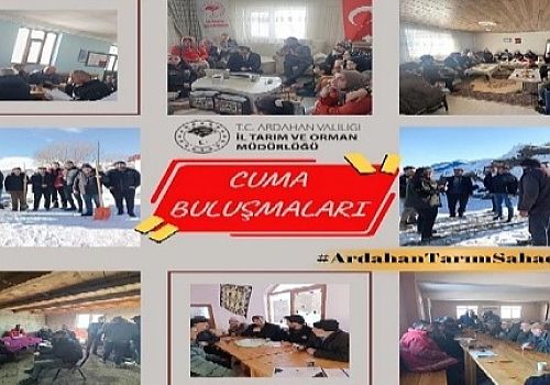 Ardahan İl Tarım ve Orman Müdürlüğü, Çiftçilerle Cuma buluşmalarında bir araya geldi