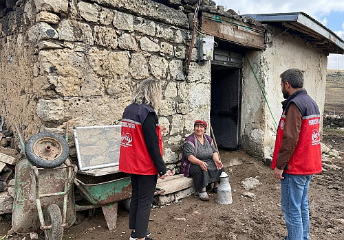 Ardahan'ın Çıldır İlçesine Bağlı Öncül Köyü'nde Dolu Afeti Sonrası Psikososyal Destek Çalışması