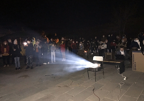 Ardahan Kalesi'nde BİLSEM öğrencilerine astronomi dersi