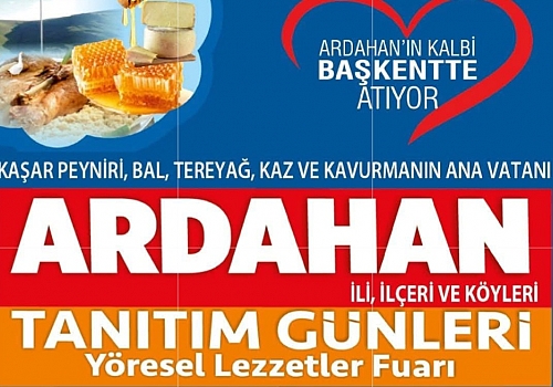 Ardahan Tanıtım Günleri Ankara’da Başlıyor