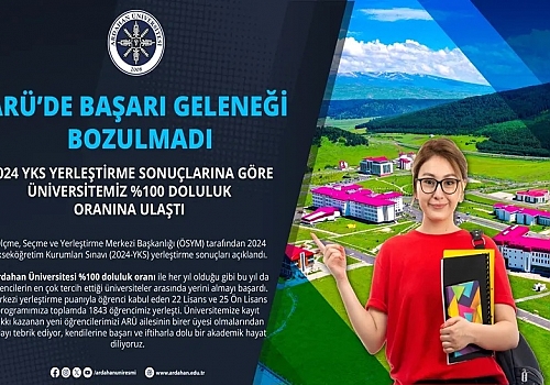 Ardahan Üniversitesi kontenjanları  yüzde 100 doldu