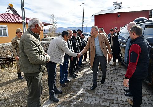 Ardahan Valisi  Hayrettin Çiçek, Ardahan’ın köylerinde vatandaşlarla bir araya geldi