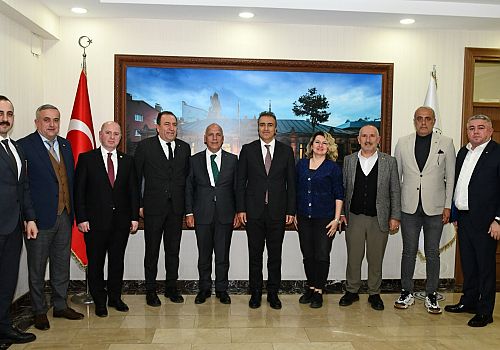 Ardahan Valisi Hayrettin Çiçek, Oda ve Borsa Başkanlarını Kabul Etti