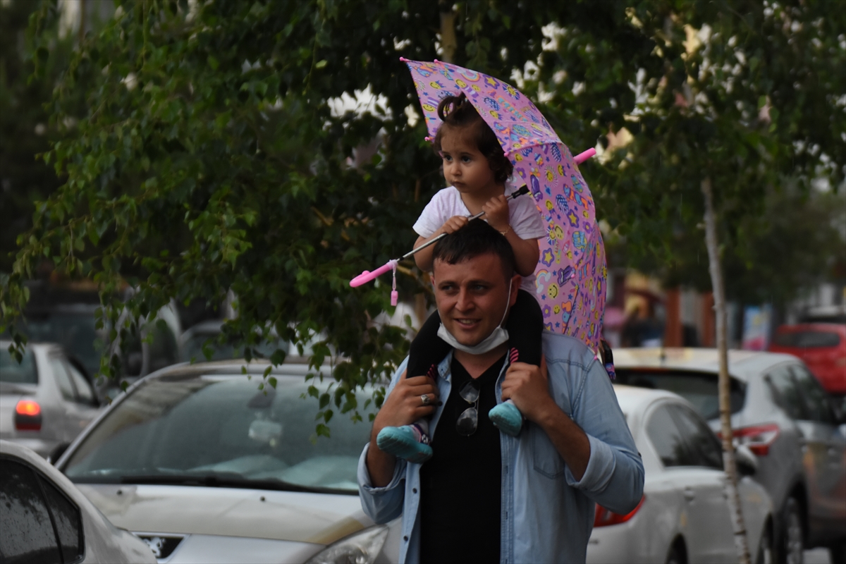 Ardahan ve Kars'ta dolu ile sağanak etkili oldu