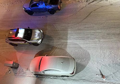 Ardahan, yağan karla beyaza büründü.