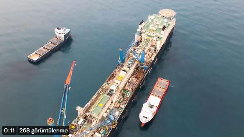 Bakan Dönmez: Karadeniz gazı için boru serimine başlandı