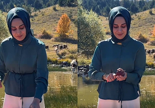 Berna Çiçek, Cennet Posof’un Sonbahar Güzelliklerini Keşfetti