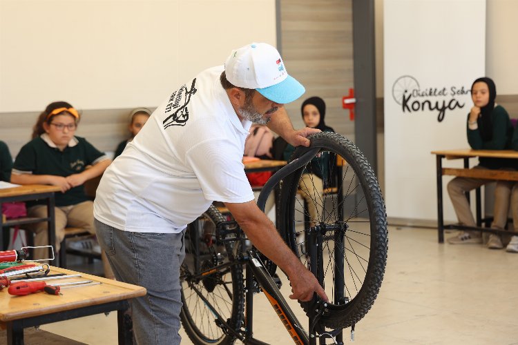 Bisiklet şehri Konya'da örnek uygulama
