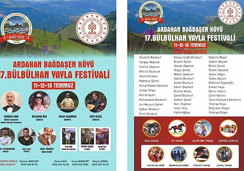 Bülbülhan Yayla Festivali, 11-12-13 Temmuz tarihleri arasında renkli etkinliklerle gerçekleştirilecek.