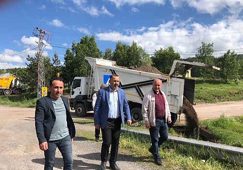 Çamlıçatak Köyü Alt Geçit Projesi, AK Parti heyeti tarafından yerinde incelendi.