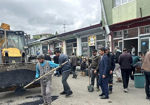 CHP’li Göle Belediyesi’ne Özel İdareden asfalt desteği