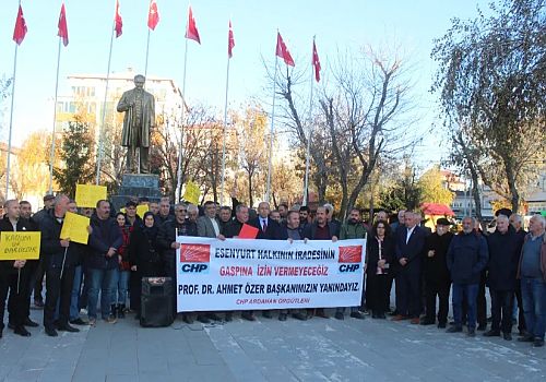 CHP liler Ardahanda Esenyurt Belediye Başkanına destek açıklaması yaptı