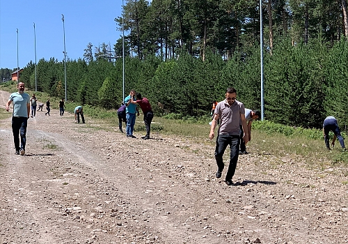 Cıbıltepe Kayak Merkezi'ndeki pistler taşlardan temizlendi