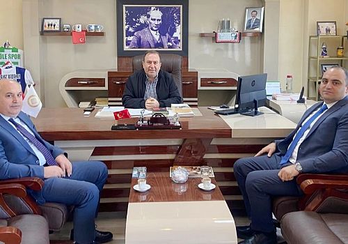 Çıldır Aktaş GTİ İşletme Müdürü Cengizhan Çam, ATSO Başkanı Çetin Demirci ile bir araya geldi