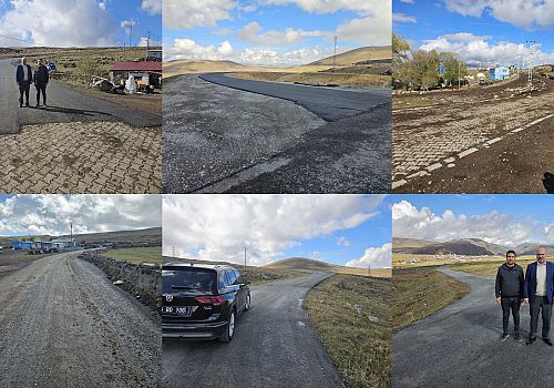 Çıldır da Kaşlıkaya’da Beton, Semihaşakir’de Asfalt Yol Çalışmaları Tamamlandı
