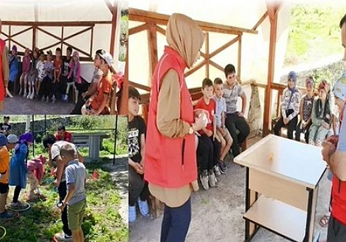 Çıldır Gençlik ve Spor İlçe Müdürlüğü, Yaz Kulüpleri kapsamında Karakale Köyü’ndeki çocuklarla bir araya gelindi 