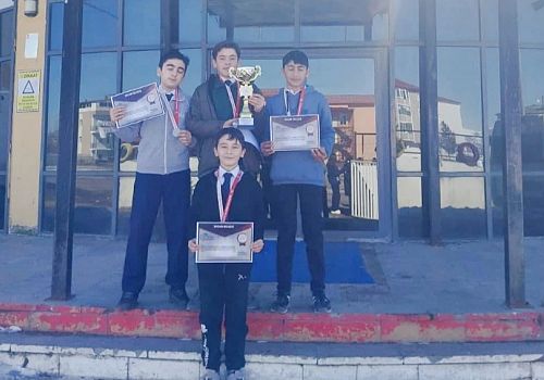 Çıldır Şehit Taner Karadeniz Ortaokulu Satranç Takımı İl Birincisi Oldu