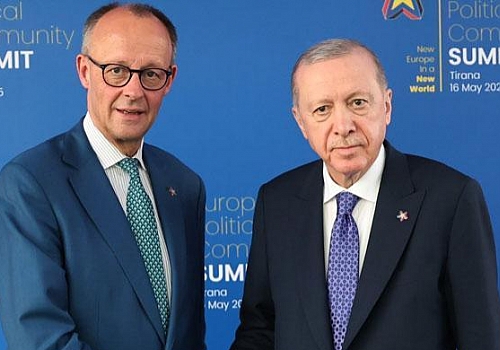 Cumhurbaşkanı Erdoğan, Almanya Başbakanı Merz'i kabul etti