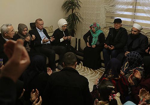 Cumhurbaşkanı Erdoğan, dan Baysal ailesine taziye ziyareti