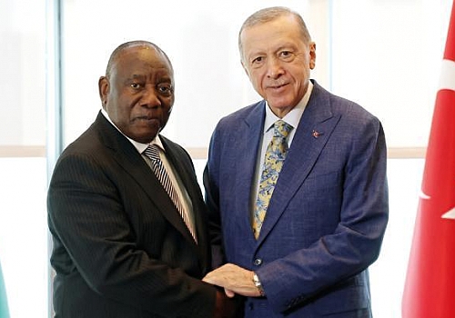 Cumhurbaşkanı Erdoğan, Güney Afrika Cumhurbaşkanı Ramaphosa ile görüştü