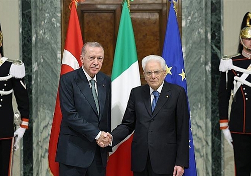 Cumhurbaşkanı Erdoğan İtalya Cumhurbaşkanı ile görüştü